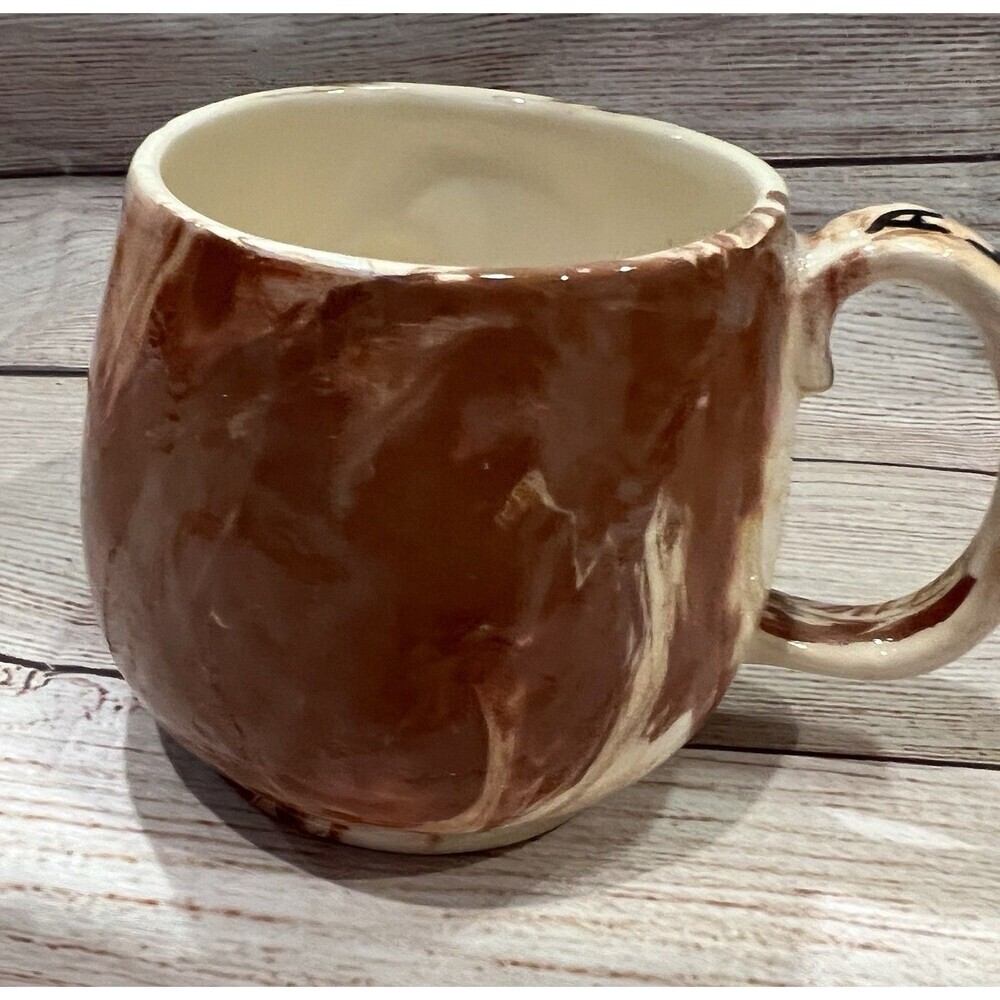 Kim’s creations pottery Red Mug With Baby Seal seal From Alaska - Picture 3 of 4